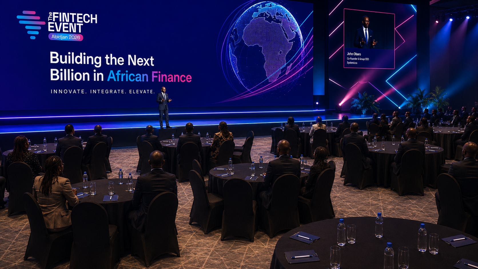 The Fintech Event — scène et audience de dirigeants